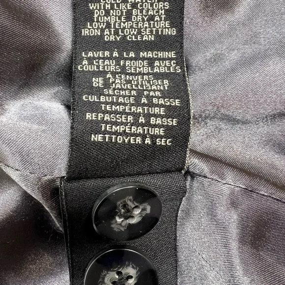 Vintage Y2K-Lady Hathaway Black Velvet Blazer – Three-Button Tailored Jacket XL - Picture 5 of 7